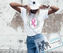 Load image into Gallery viewer, Pink Ribbon with Circle