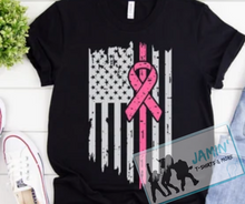 Load image into Gallery viewer, Flag with Pink Ribbon