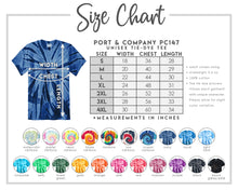 Load image into Gallery viewer, Meadowview Mustangs Tye Dye Tshirt (white font)