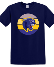Load image into Gallery viewer, Retro Circle with Mascot (Panthers)