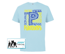 Load image into Gallery viewer, Panthers Typography (Blue / Gold)