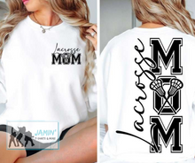 Load image into Gallery viewer, Lacrosse Mom (black font)