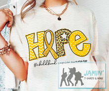 Load image into Gallery viewer, Hope #childhood cancer awareness
