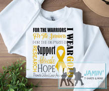 Load image into Gallery viewer, For the Warriors I Wear Gold