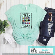 Load image into Gallery viewer, Cancer Sucks in Every Color (Rectangle)
