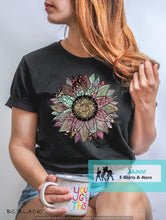 Load image into Gallery viewer, Teal Purple Leopard Sunflower