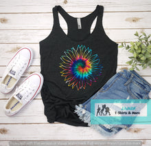 Load image into Gallery viewer, Tye Dye Sunflower Outline