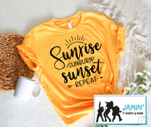 Load image into Gallery viewer, Sunrise Sunburn Sunset Repeat