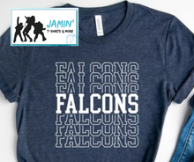 Load image into Gallery viewer, Falcons Stacked - White font