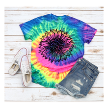 Load image into Gallery viewer, Sunflower on Tye Dye