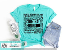 Load image into Gallery viewer, Criminal Minds Subway/ Typography