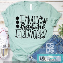 Load image into Gallery viewer, Family Freedom and Fireworks
