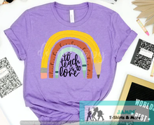 Load image into Gallery viewer, To Teach is to Love (Pencil Rainbow)