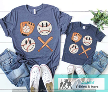 Load image into Gallery viewer, Baseball Smiley Faces