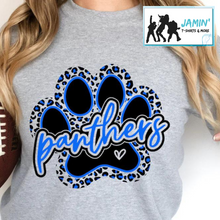 Load image into Gallery viewer, Panthers (Leopard Paw- Blue)