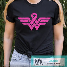 Load image into Gallery viewer, Wonder Woman (Breast Cancer Ribbon)