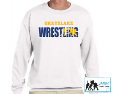 Load image into Gallery viewer, Grayslake Wrestling (blue & gold silhouette)
