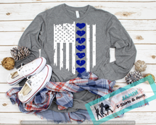 Load image into Gallery viewer, Flag with Blue Hearts