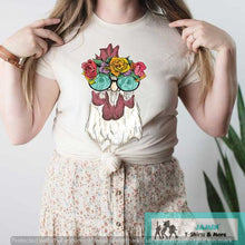 Load image into Gallery viewer, Chicken with Flowers and Glasses