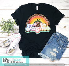 Load image into Gallery viewer, Teacher / Coach / Grade Level Leopard Rainbow