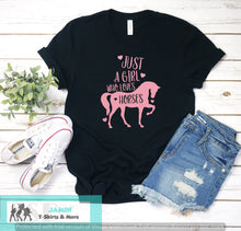 Load image into Gallery viewer, Just a Girl Who Loves Horses (Pink font)