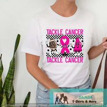 Load image into Gallery viewer, Tackle Cancer - Football , Cheer Retro