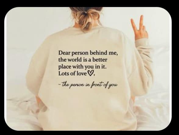 Dear Person Behind Me .... You are Enough