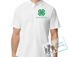 Load image into Gallery viewer, 4H Club Pocket Clover &quot;Chain O&#39; Lakes 4H Club&quot; Polo
