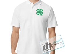 Load image into Gallery viewer, 4H Club Pocket Clover Polo
