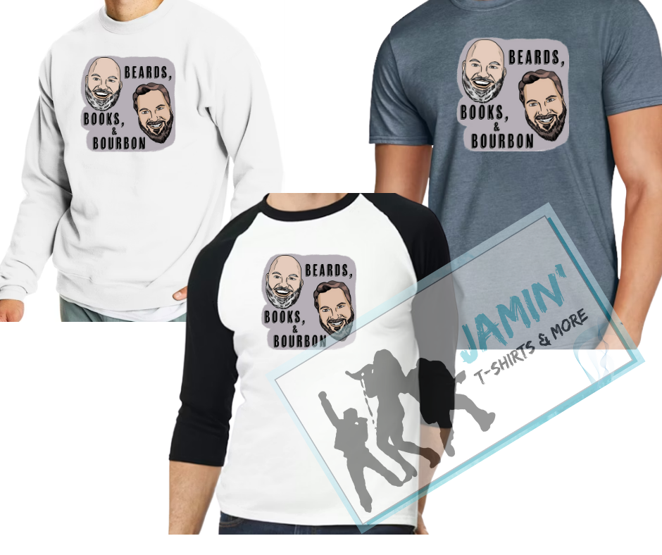 Beards, Books, & Bourbon Front Logo