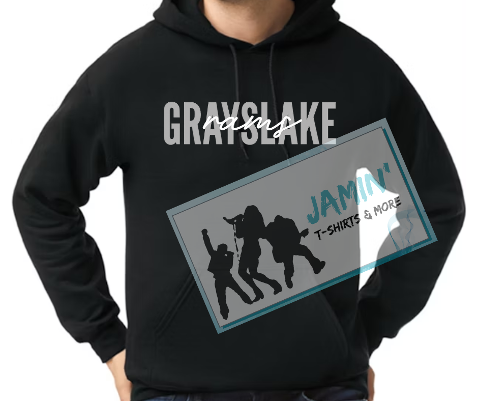 Grayslake Rams (overlapping cursive)