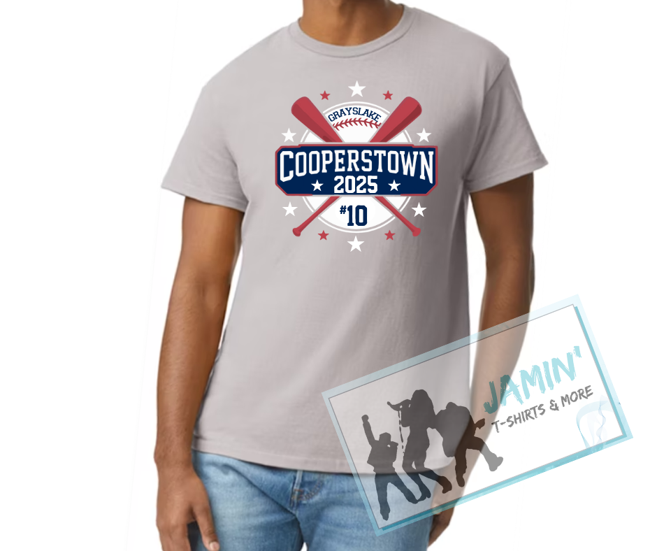 Grayslake Cooperstown # (Navy or Silver)