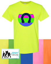 Load image into Gallery viewer, Neon Mustangs (horseshoe)
