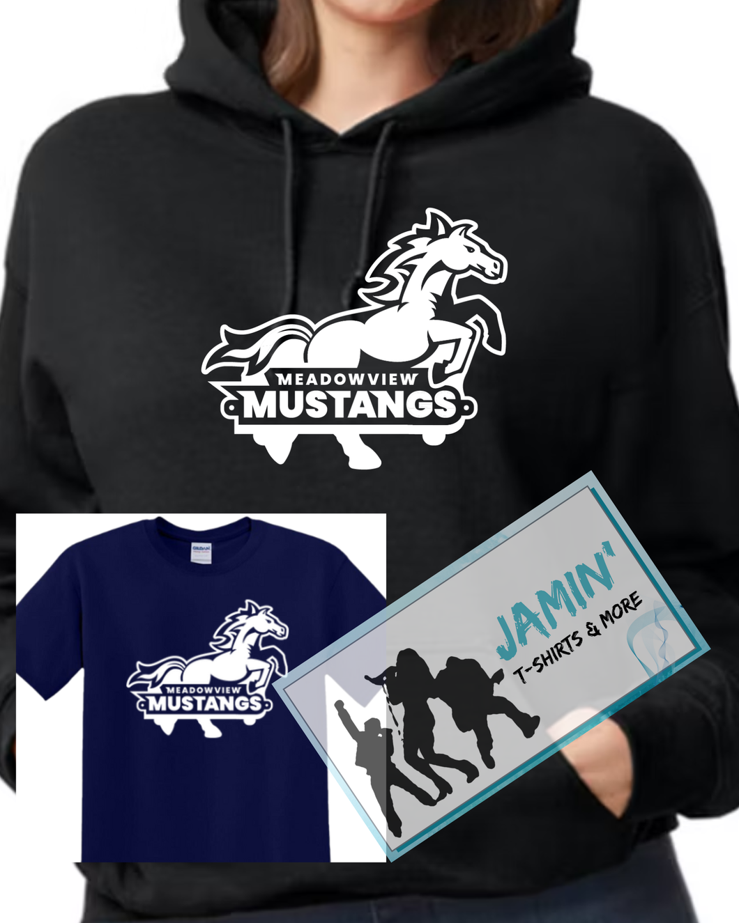Meadowview Mustangs (White Logo)