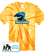 Load image into Gallery viewer, Frederick Falcons Tye Dye Tshirt (Color Logo)
