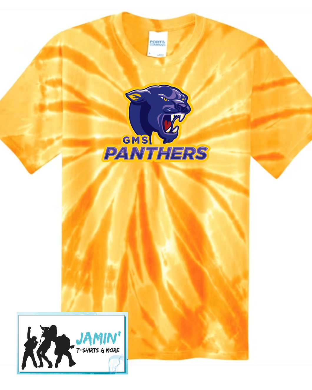 GMS Panthers Tye Dye Tshirt (Color Logo)