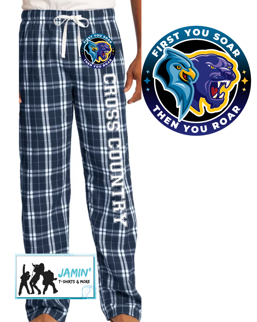 First You Soar Then You Roar Cross Country Plaid Pants