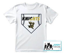 Load image into Gallery viewer, Knights Baseball with Plate
