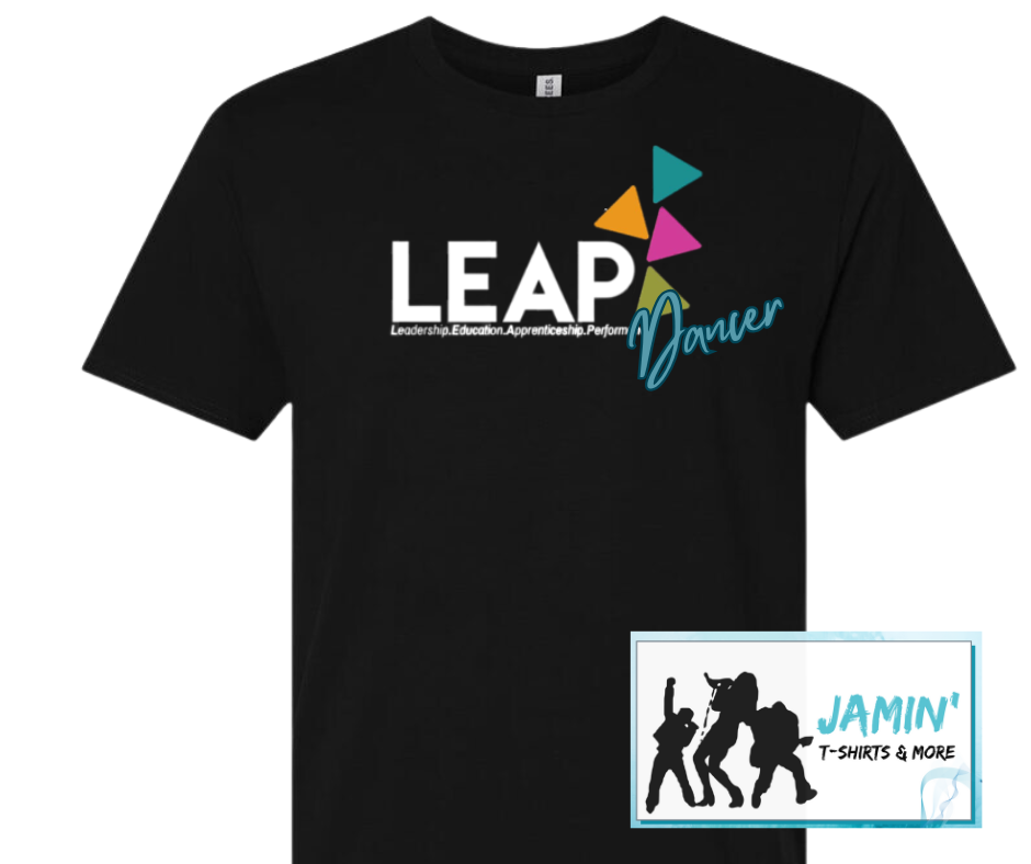 LEAP Dancer (Pink OR Black Tshirt or Long Sleeve)