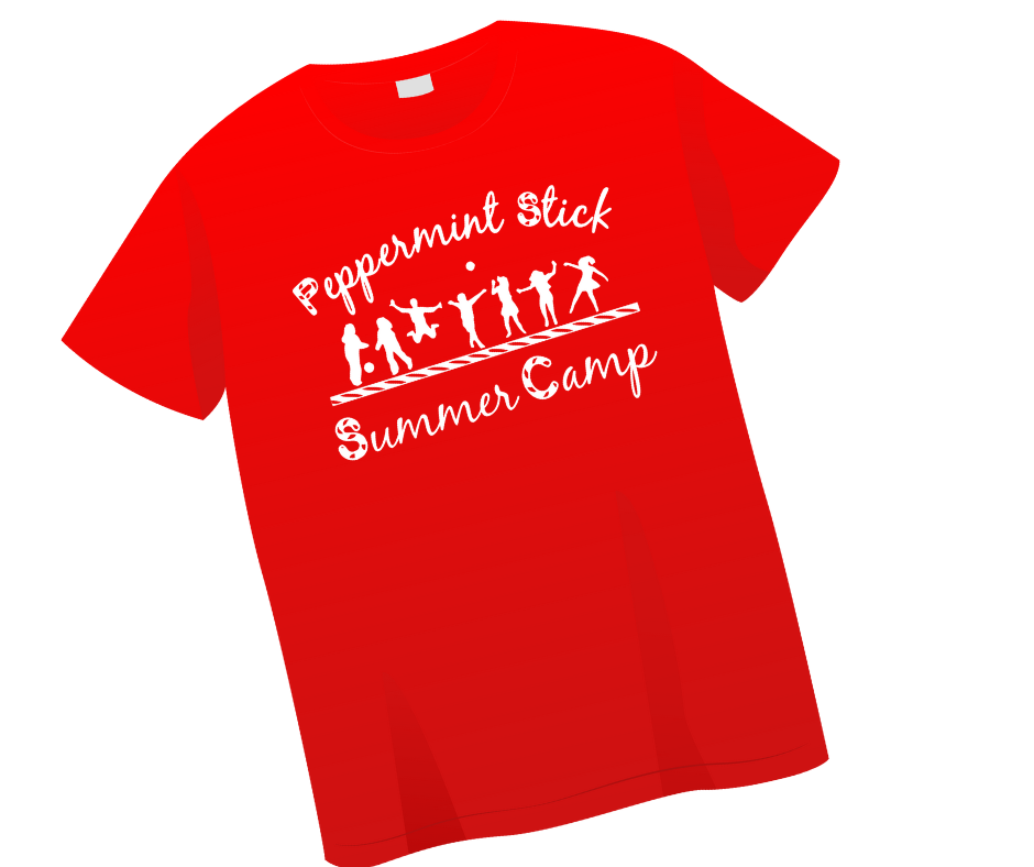 *Current* Peppermint Stick SUMMER CAMP TShirt