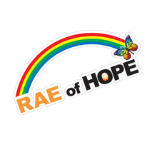 Load image into Gallery viewer, Rae of Hope Sticker 4&quot; x 1.87&quot;
