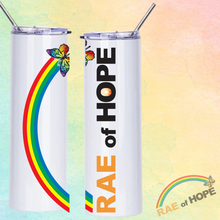 Load image into Gallery viewer, Rae of Hope 20 oz Stainless Steel Tumbler
