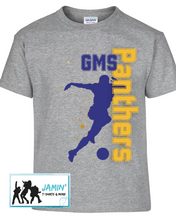 Load image into Gallery viewer, GMS Panthers Soccer Silhouette (Side Font)
