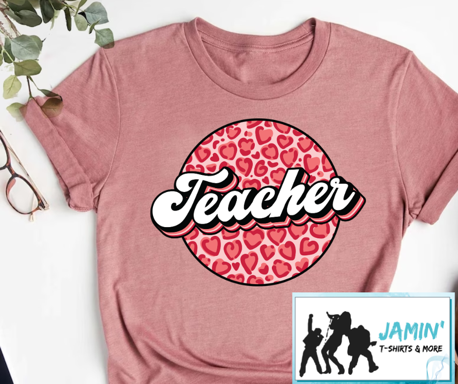 Teacher (circle / hearts)