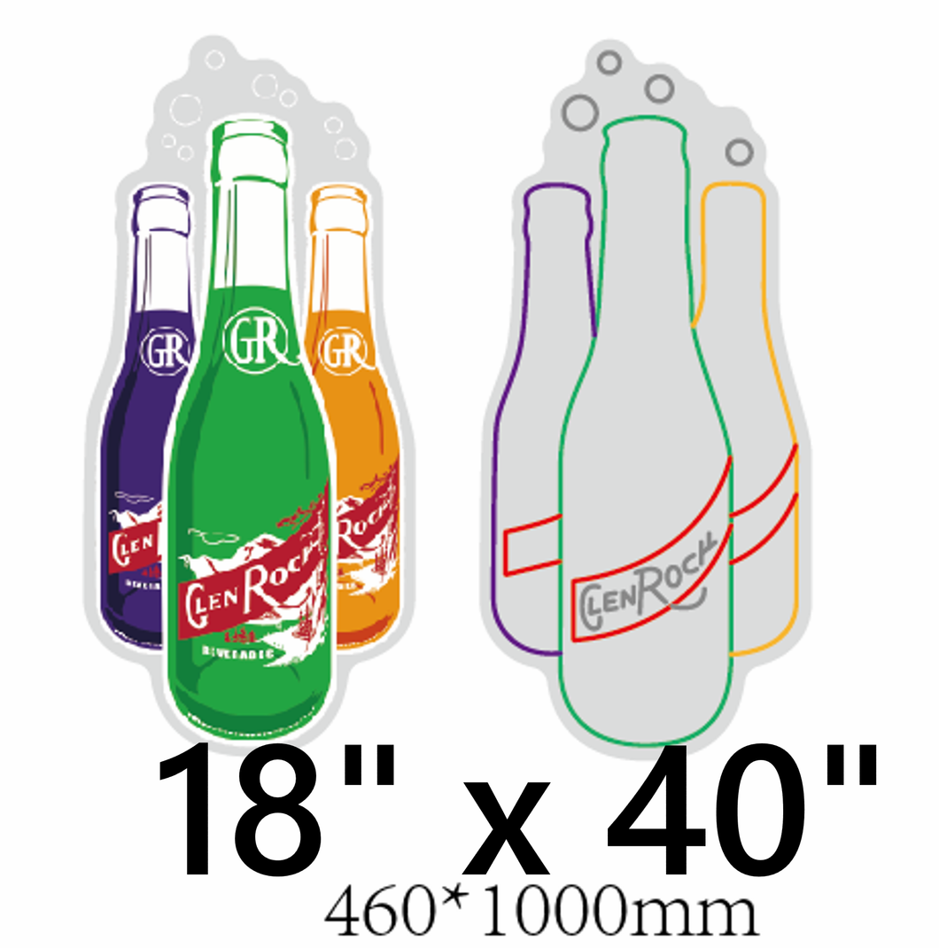 GlenRock™ Pop Neon Sign (Bottles)