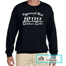 Load image into Gallery viewer, Peppermint Stick Children&#39;s Center Crewneck Sweatshirt
