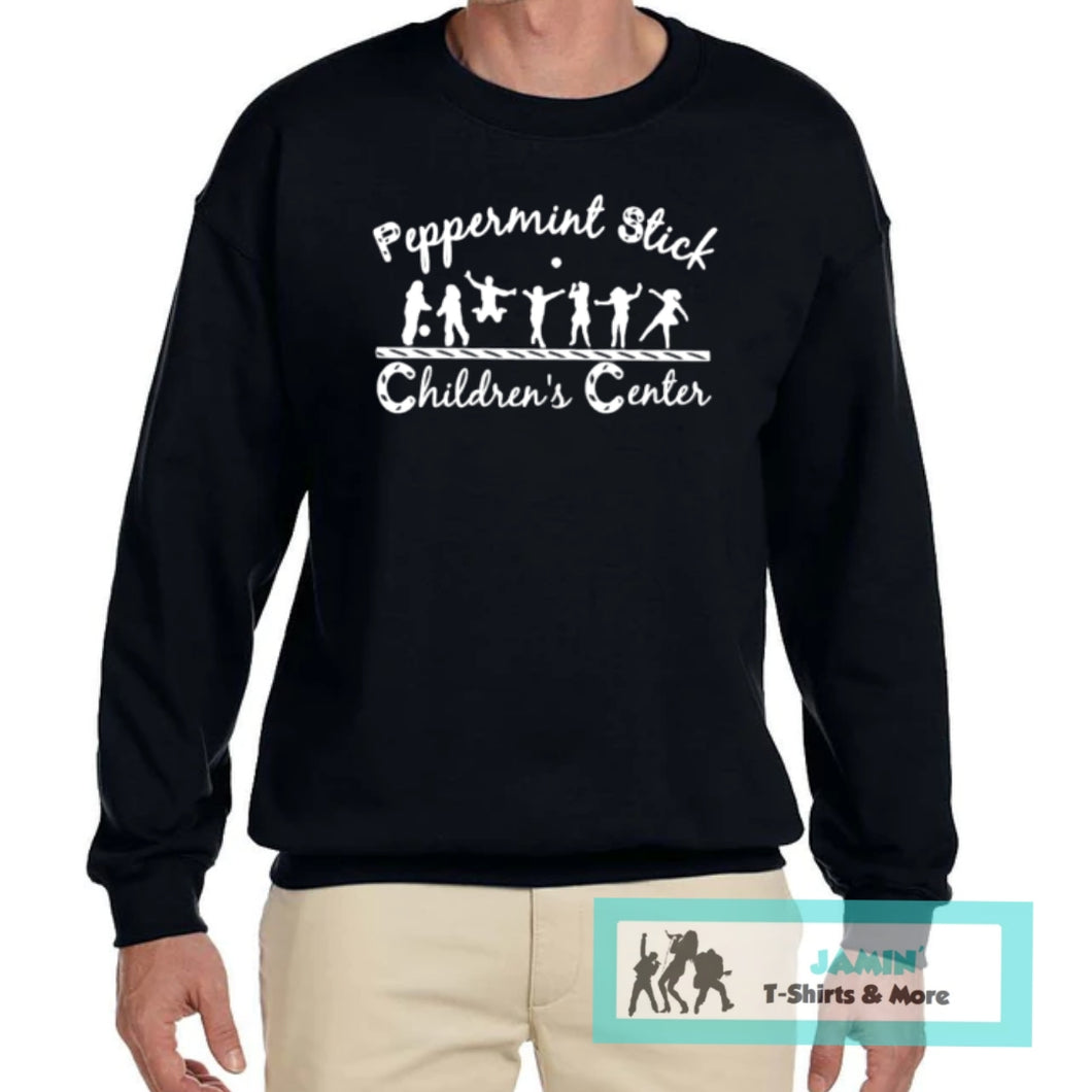 Peppermint Stick Children's Center Crewneck Sweatshirt
