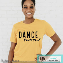 Load image into Gallery viewer, Dance Mom Black font with heart
