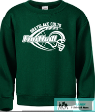 Load image into Gallery viewer, Grayslake Colts Football Crewneck Sweatshirt (Forest Green)
