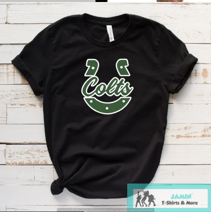 Colts Horseshoe T-Shirt (Black)